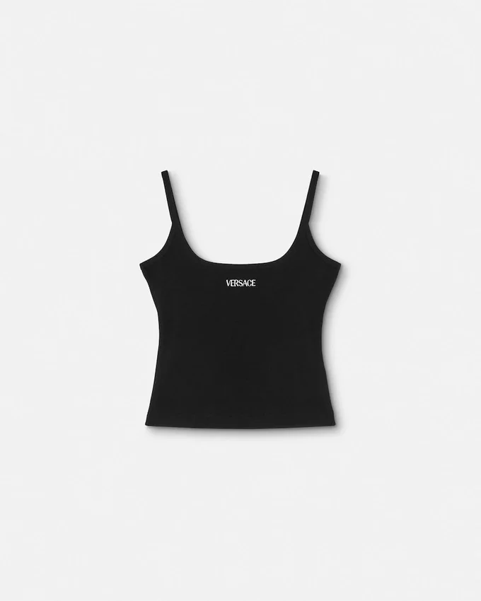 Logo Ribbed Tank Top Logo Ribbed Tank Top