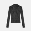 Lurex-Blend Ribbed Knit Top Lurex-Blend Ribbed Knit Top