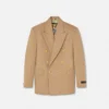 M&eacute;lange Wool Double-Breasted Blazer
