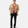 M&eacute;lange Wool Double-Breasted Blazer