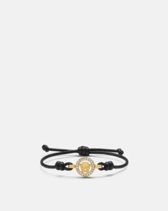 Medusa ’95 Crystal Leather Bracelet Medusa ’95 Crystal Leather Bracelet