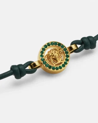 Medusa ’95 Crystal Leather Bracelet Medusa ’95 Crystal Leather Bracelet