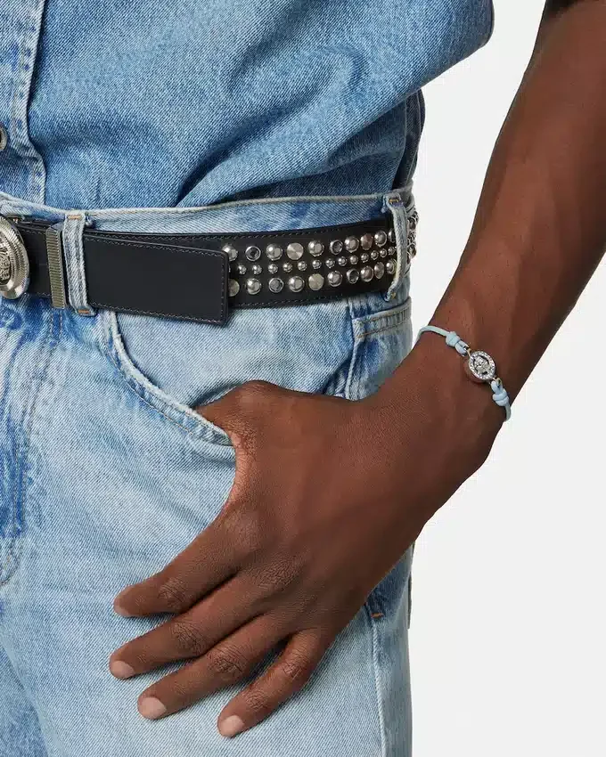 Medusa ’95 Crystal Leather Bracelet Medusa ’95 Crystal Leather Bracelet