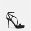 Medusa ’95 Embellished Satin Sandals 115 mm Medusa ’95 Embellished Satin Sandals 115 mm