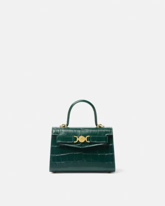 Medusa ’95 Small Croc-Effect Top-Handle