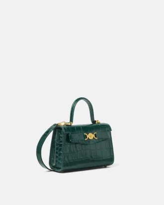 Medusa ’95 Small Croc-Effect Top-Handle