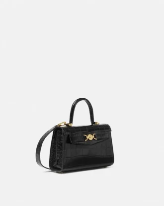 Medusa ’95 Small Croc-Effect Top-Handle