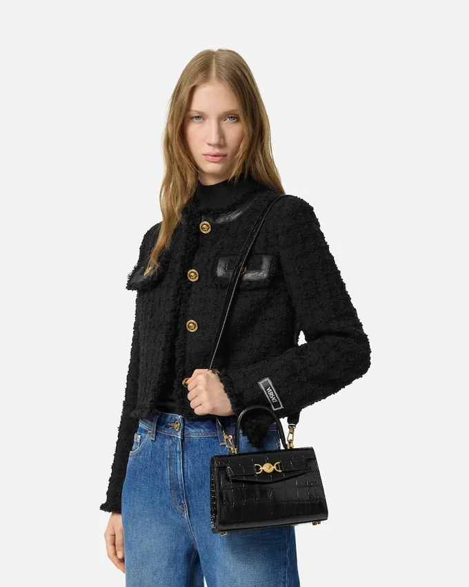 Medusa ’95 Small Croc-Effect Top-Handle Medusa ’95 Small Croc-Effect Top-Handle