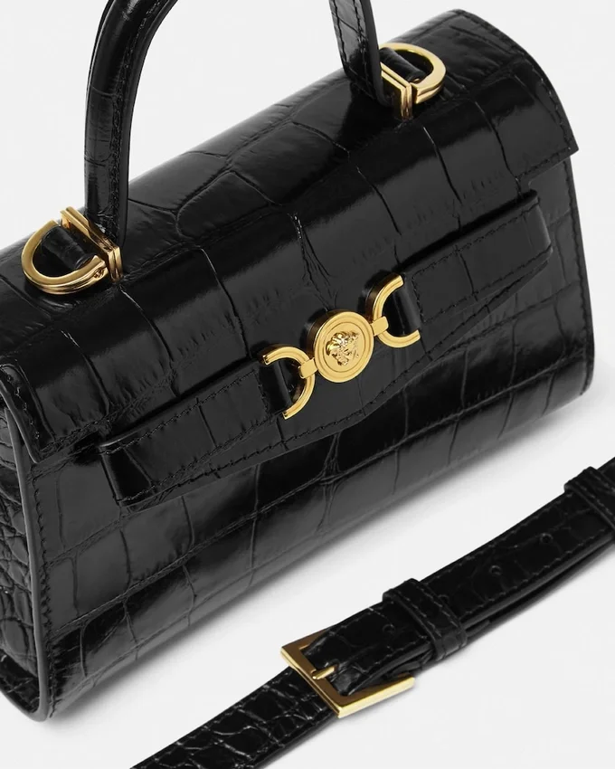 Medusa ’95 Small Croc-Effect Top-Handle Medusa ’95 Small Croc-Effect Top-Handle