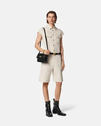 Medusa Biggie Carpenter Denim Shorts