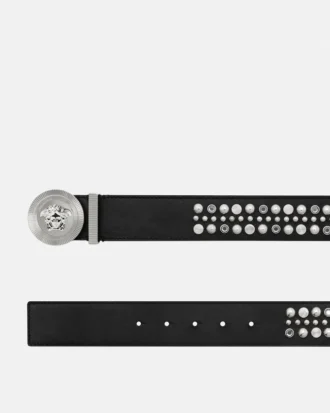 Medusa Biggie Embellished Belt 4 cm