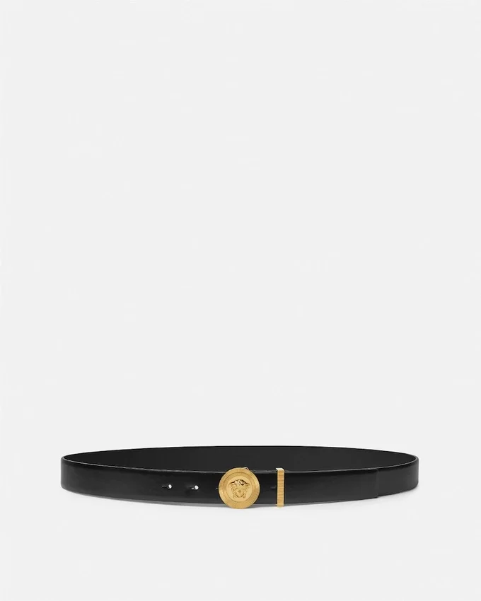 Medusa Biggie Leather Belt 3 cm Medusa Biggie Leather Belt 3 cm