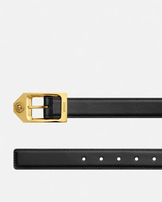 Medusa Biggie Leather Belt 3 cm Medusa Biggie Leather Belt 3 cm