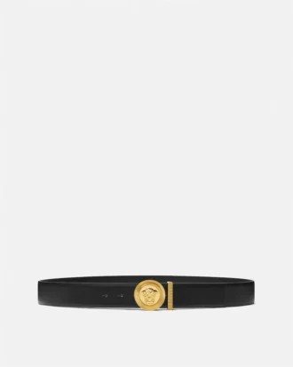 Medusa Biggie Leather Belt 4 cm