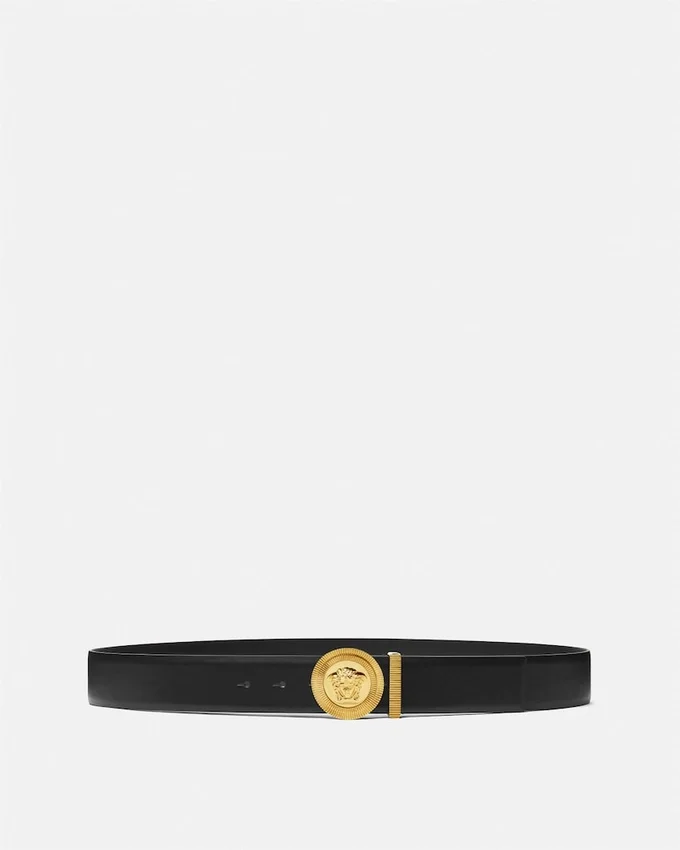 Medusa Biggie Leather Belt 4 cm Medusa Biggie Leather Belt 4 cm