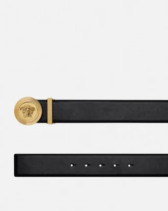 Medusa Biggie Leather Belt 4 cm