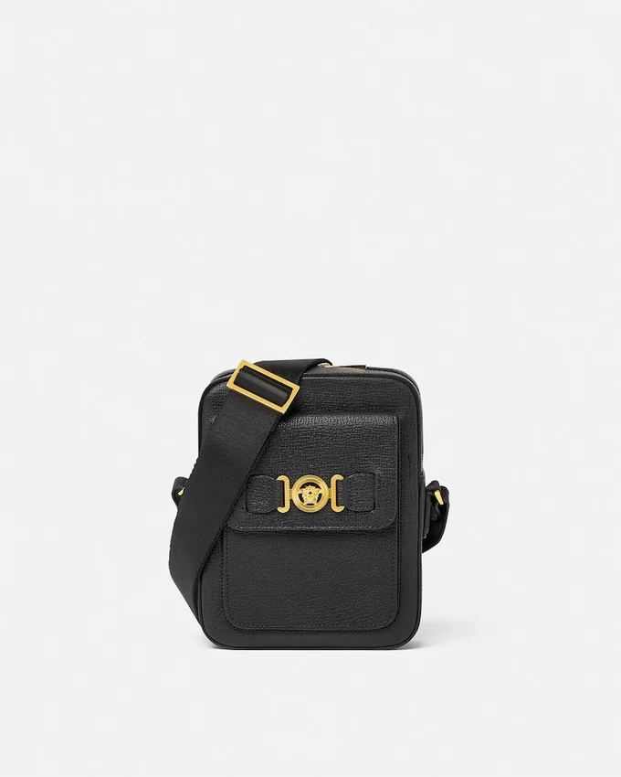 Medusa Biggie Leather Crossbody Bag Medusa Biggie Leather Crossbody Bag