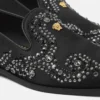 Medusa Embellished Satin Slippers Medusa Embellished Satin Slippers