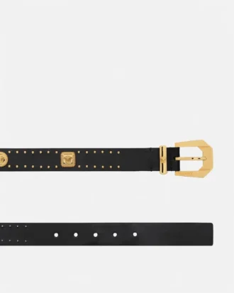 Medusa Heritage Embellished Leather Belt 3 cm Medusa Heritage Embellished Leather Belt 3 cm