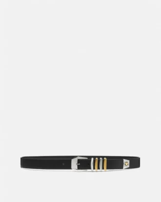 Medusa Heritage Leather Belt 3 cm Medusa Heritage Leather Belt 3 cm