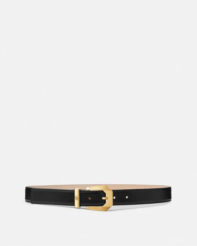 Medusa Heritage Leather Belt 3 cm Medusa Heritage Leather Belt 3 cm
