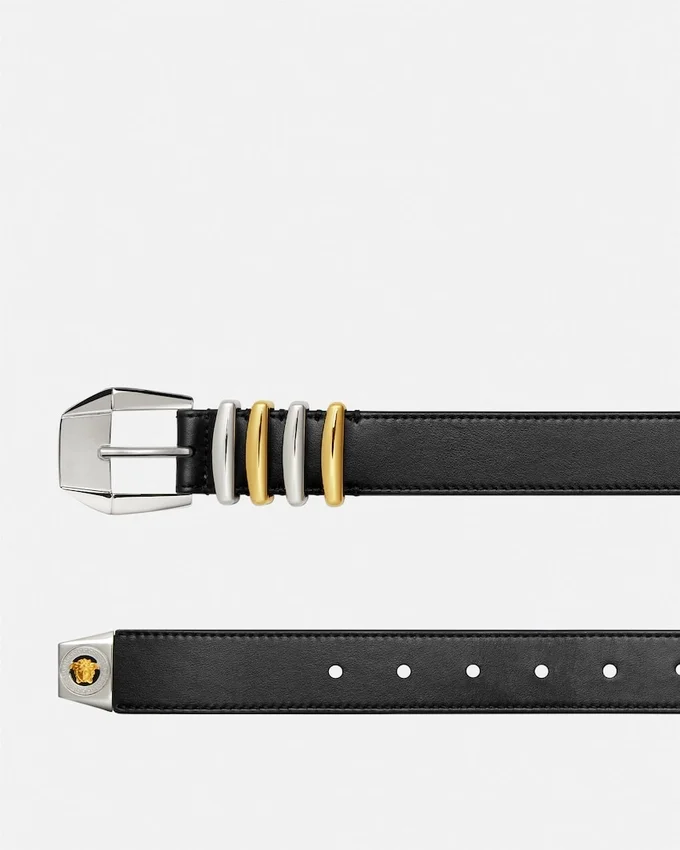 Medusa Heritage Leather Belt 3 cm Medusa Heritage Leather Belt 3 cm