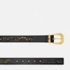 Medusa Heritage Studded Leather Belt 3 cm Medusa Heritage Studded Leather Belt 3 cm