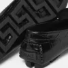 Medusa Leather Driver Shoes
