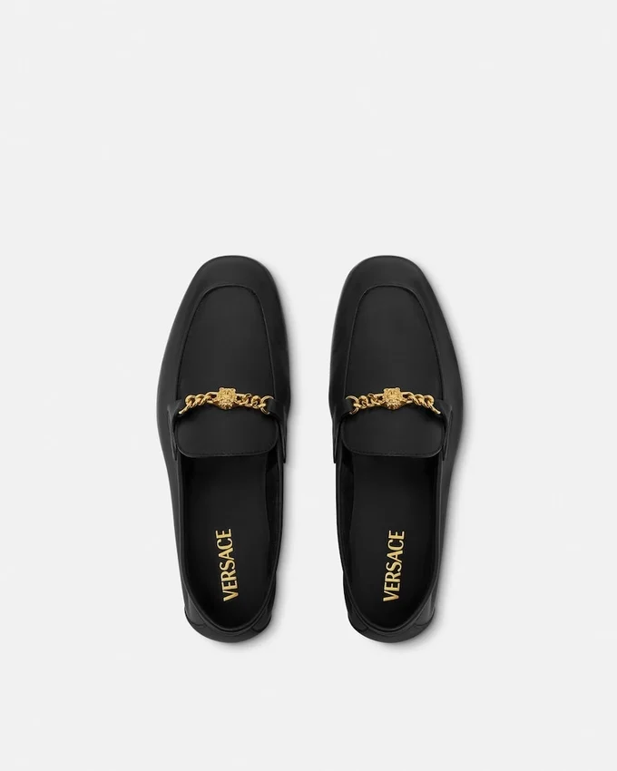Medusa Leather Slippers Medusa Leather Slippers