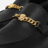 Medusa Leather Slippers Medusa Leather Slippers