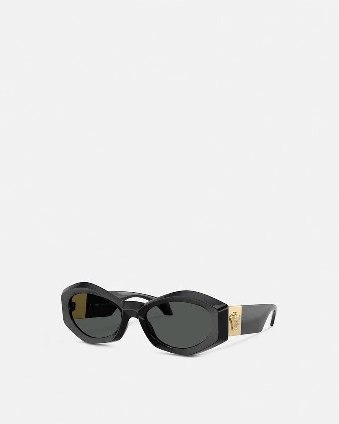 Medusa Plaque Geometric Sunglasses Medusa Plaque Geometric Sunglasses