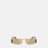 Medusa Plaque Rectangular Sunglasses