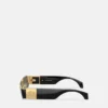 Medusa Plaque Rectangular Sunglasses