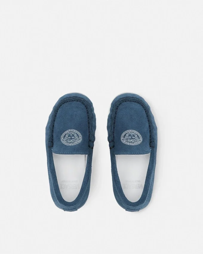 Medusa Suede Kids Loafers Medusa Suede Kids Loafers