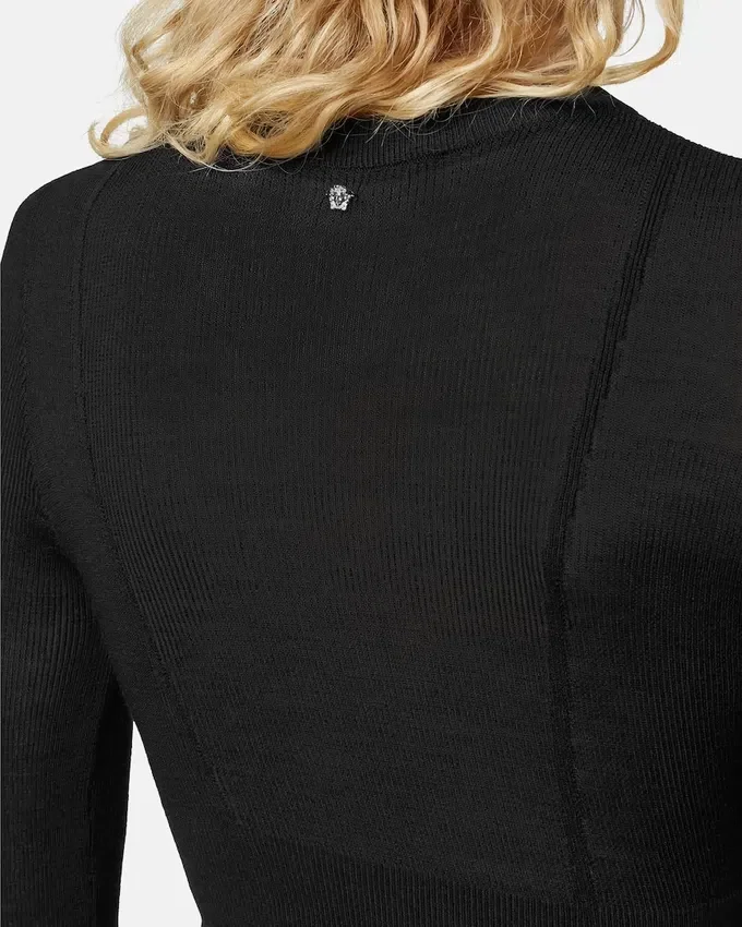Merino Wool Fitted Knit Mini Dress Merino Wool Fitted Knit Mini Dress