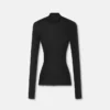 Merino Wool Fitted Ribbed Knit Top Merino Wool Fitted Ribbed Knit Top