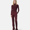 Merino Wool Fitted Ribbed Knit Top