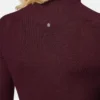 Merino Wool Fitted Ribbed Knit Top