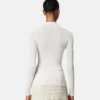 Merino Wool Fitted Ribbed Knit Top