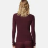 Merino Wool Fitted Ribbed Knit Top