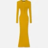 Merino Wool Ribbed Knit Maxi Dress Merino Wool Ribbed Knit Maxi Dress