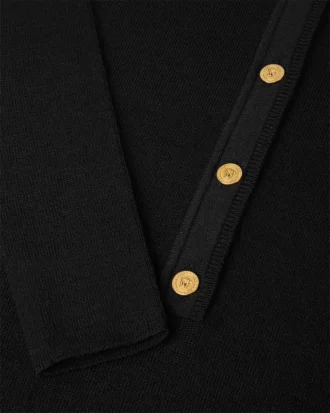 Merino Wool Ribbed Knit Maxi Dress