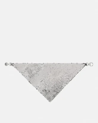 Metal Mesh Bandana Necklace