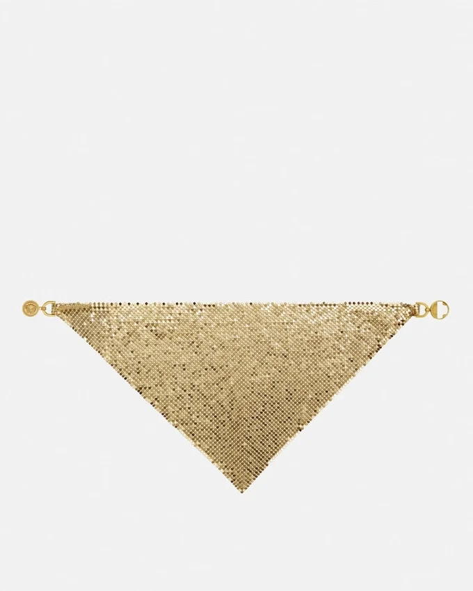 Metal Mesh Bandana Necklace Metal Mesh Bandana Necklace