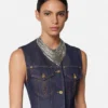 Metal Mesh Bandana Necklace Metal Mesh Bandana Necklace