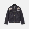 Metal Mesh Denim Trucker Jacket Metal Mesh Denim Trucker Jacket