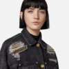 Metal Mesh Denim Trucker Jacket Metal Mesh Denim Trucker Jacket