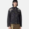 Metal Mesh Denim Trucker Jacket Metal Mesh Denim Trucker Jacket