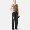 Metal Mesh Regular-Fit Jeans