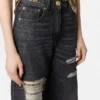 Metal Mesh Regular-Fit Jeans
